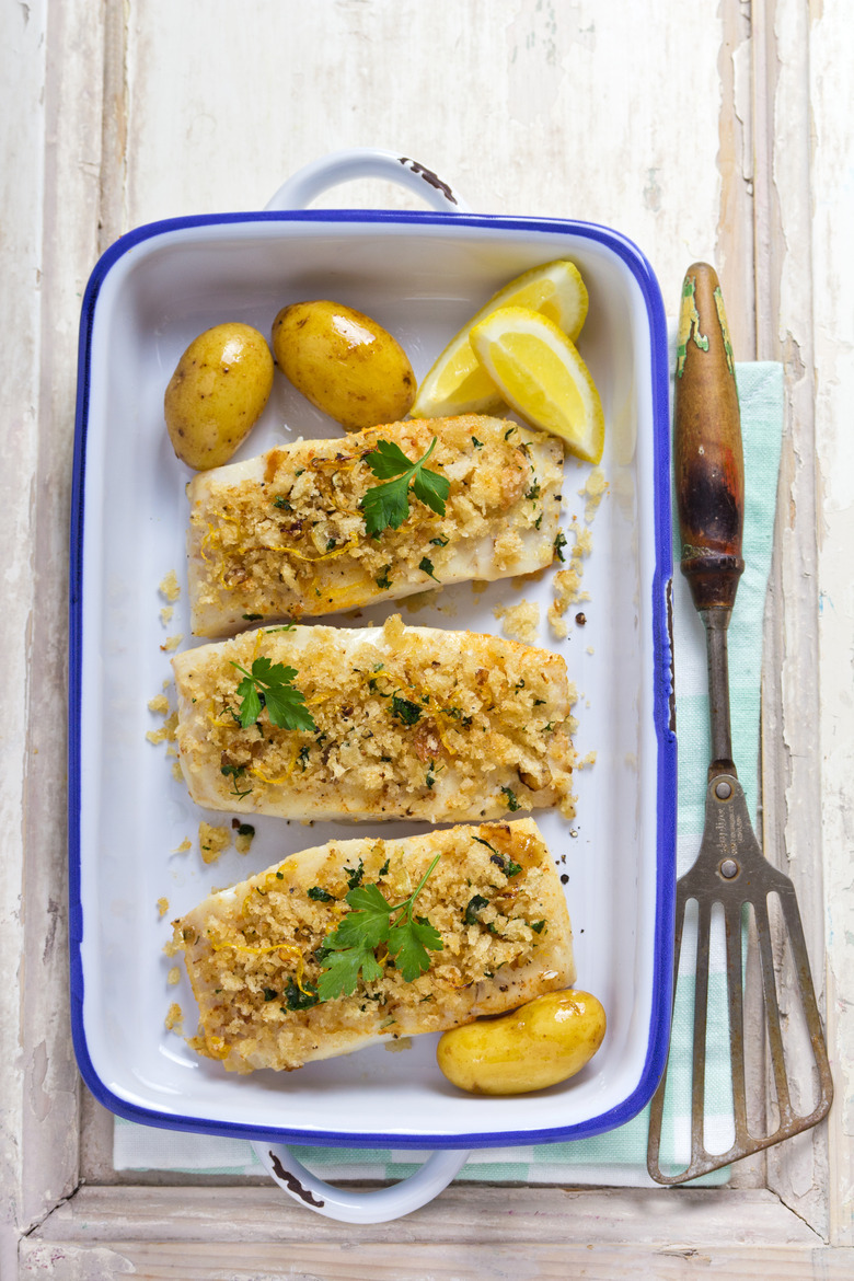Green Goddess Baked Fish