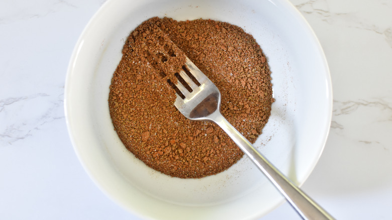 spices mixed in small dish 