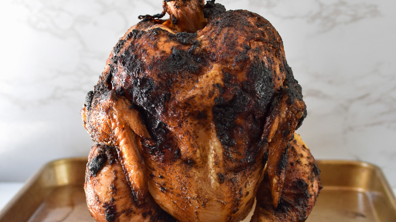 chicken on grill 