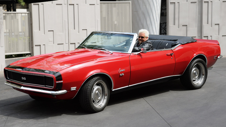 Guy Fieri Chevy Camaro driving