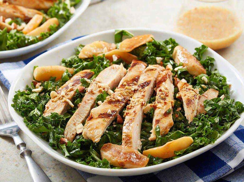 Hard Apple Cider-Glazed Chicken Kale Salad