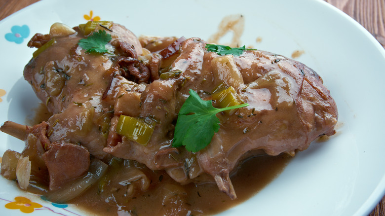 Hasenpfeffer German rabbit stew