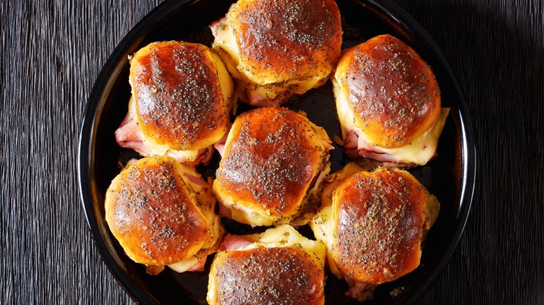 Platter of Hawaiian sliders
