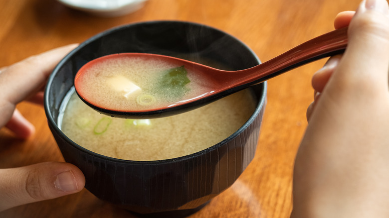 bowl of miso soup