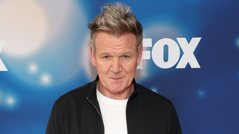 Gordon Ramsay half-smiling