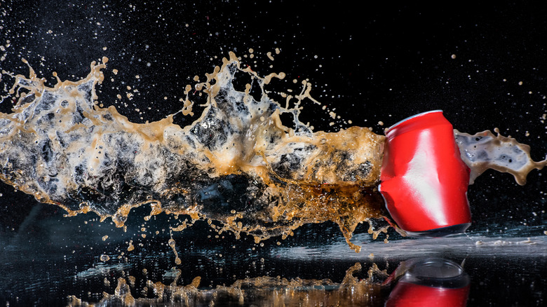 exploding soda can