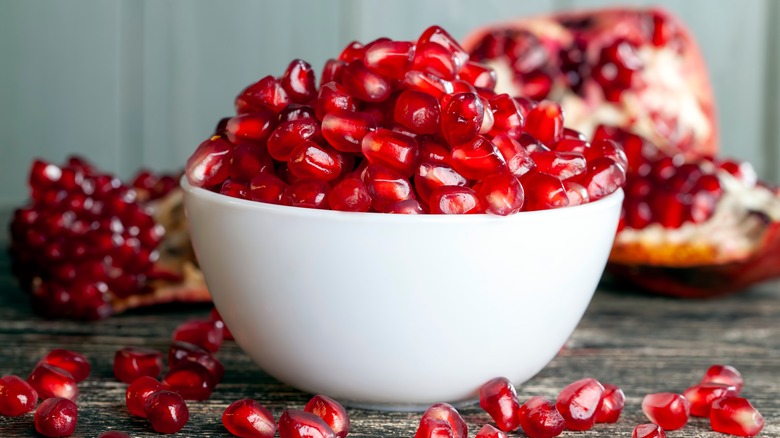 bowl of pomegranate arils