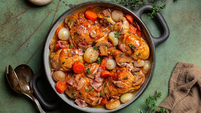 Braised chicken