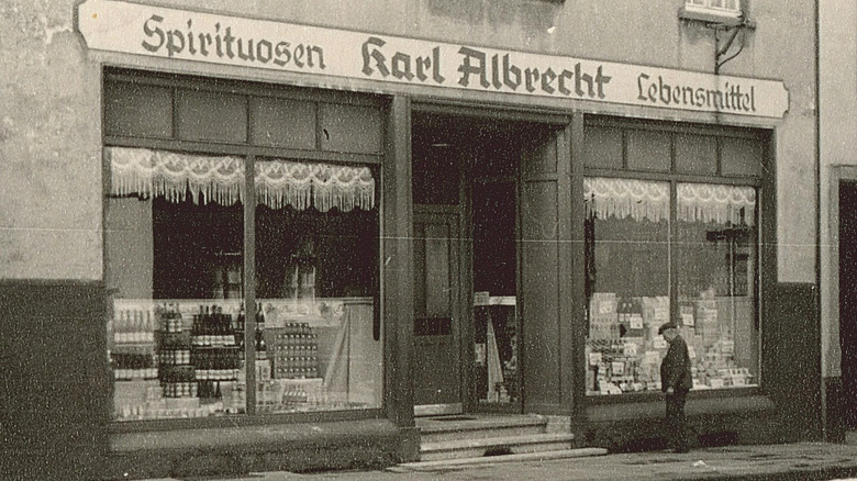 Exterior of first Aldi 