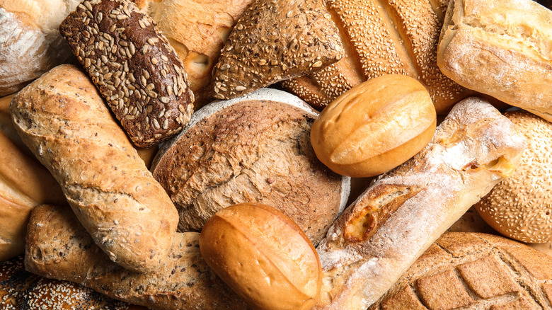 various loaves of bread