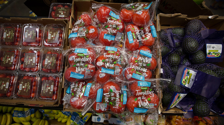 Aldi's produce section