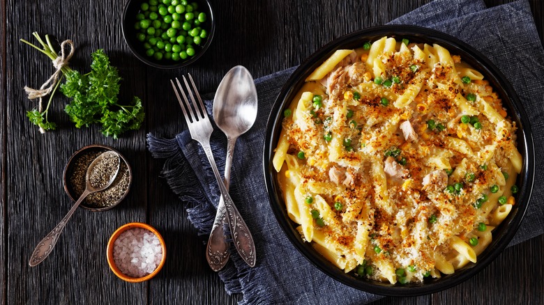 casserole in bowl on table