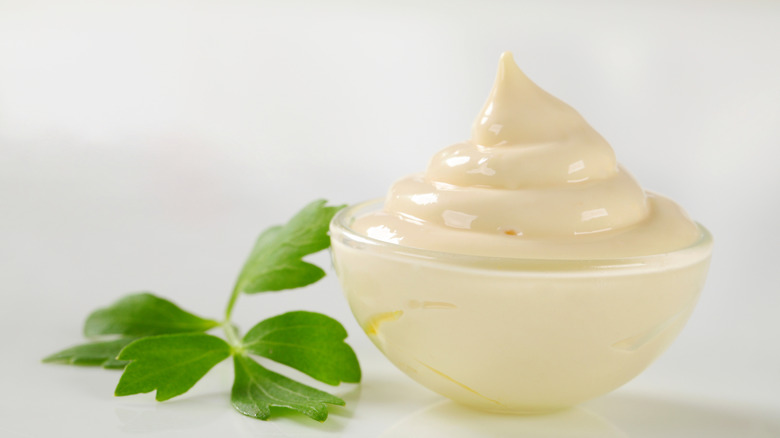 ramekin of mayo and herb