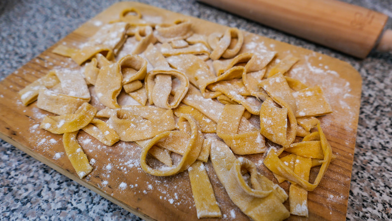 Homemade egg noodles