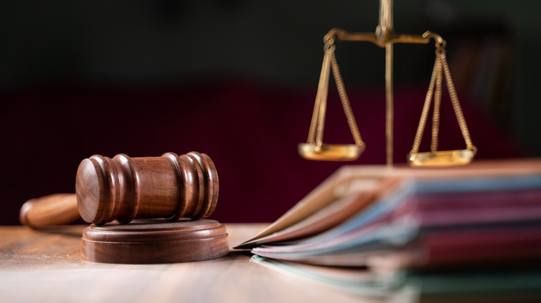 Gavel and scales