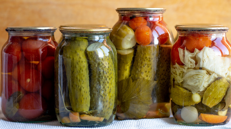 Homemade canned goods