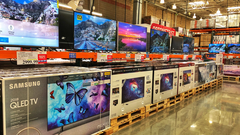 Costco television section