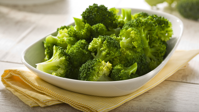 Broccoli on a plate