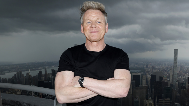 Gordon Ramsay smiling arms crossed