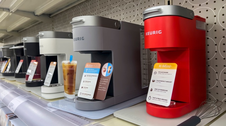 Row of Keurigs for sale