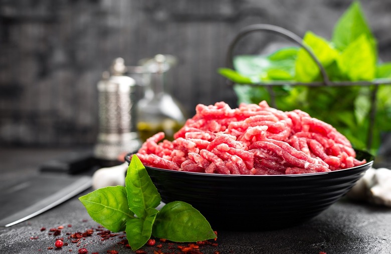 Ground meats: Freezer 