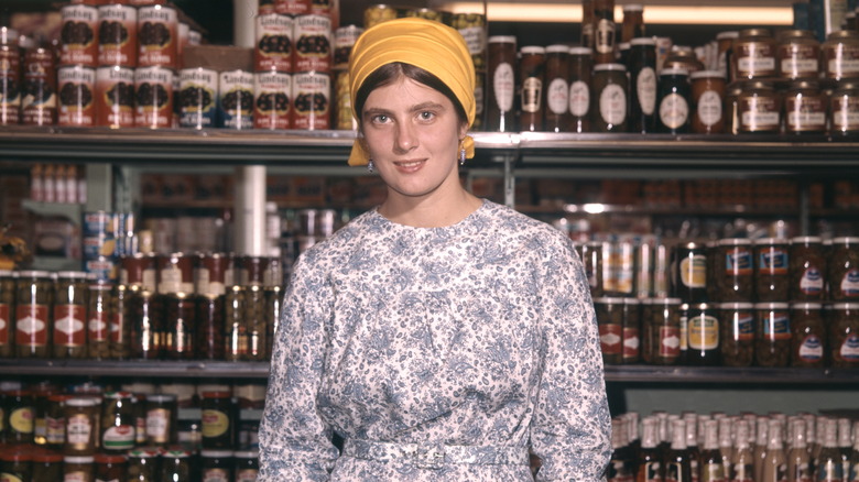 woman shopping in grocery store