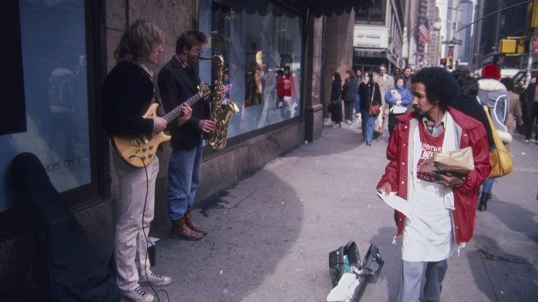street performers in the 1980s