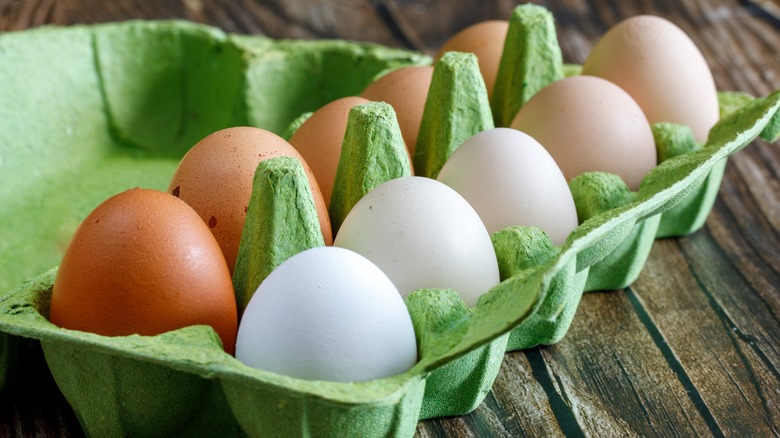 carton of a dozen eggs