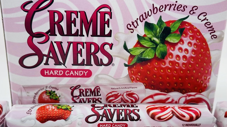 Strawberry flavored Creme Savers