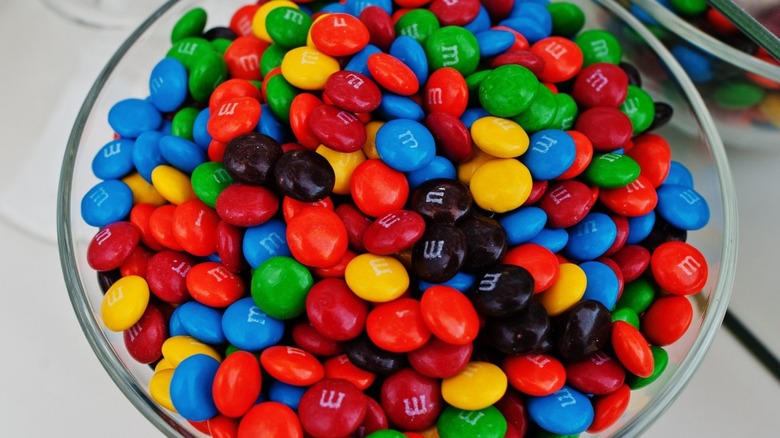 Bowl of M&M's