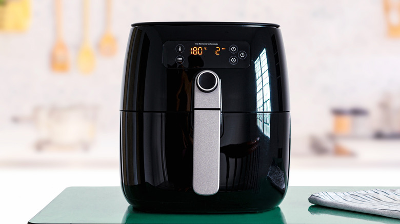 Air fryer appliance on a counter top