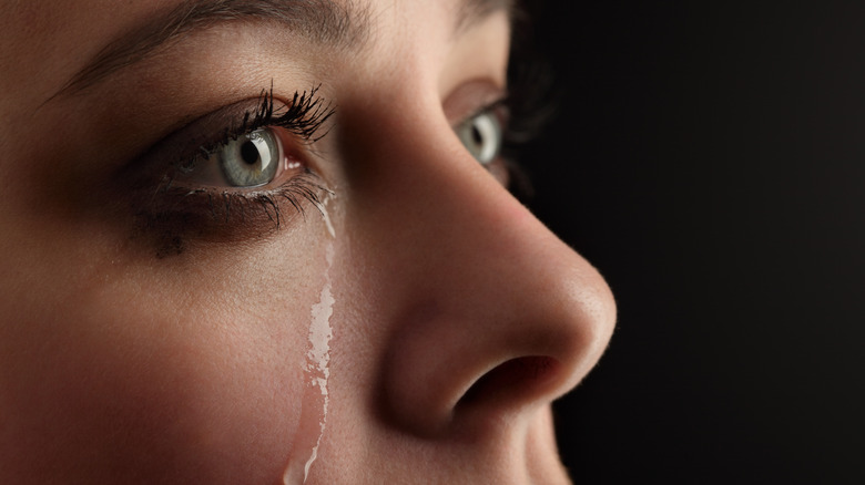 Woman crying