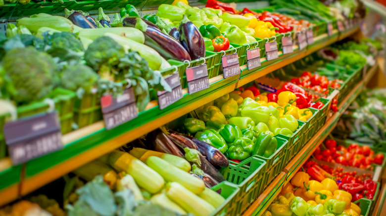 Fresh produce at the store