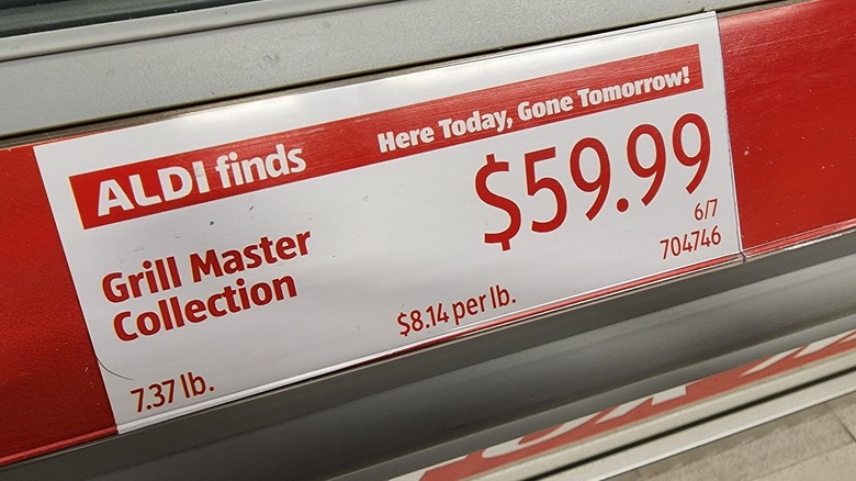 Aldi Finds price tag