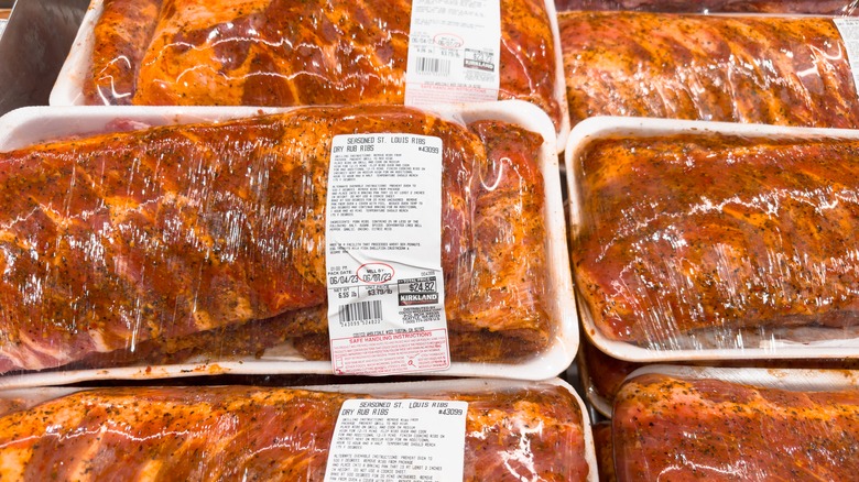 Seasoned Costco ribs