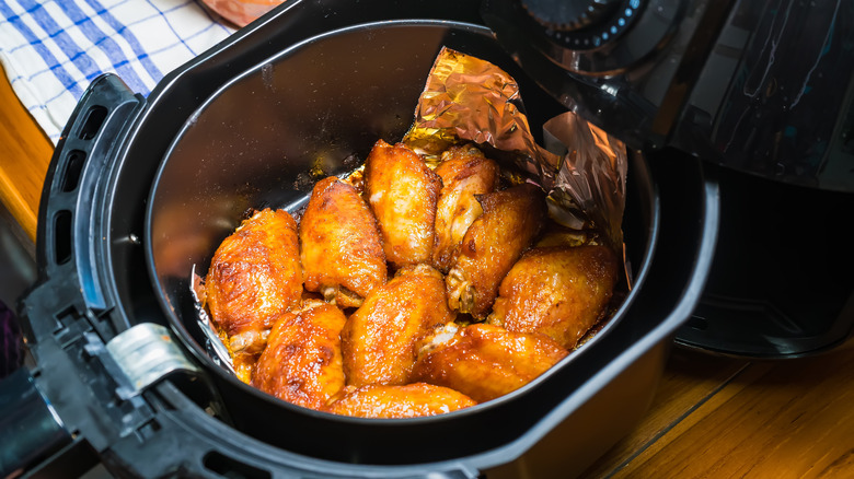 Pile of chicken wings
