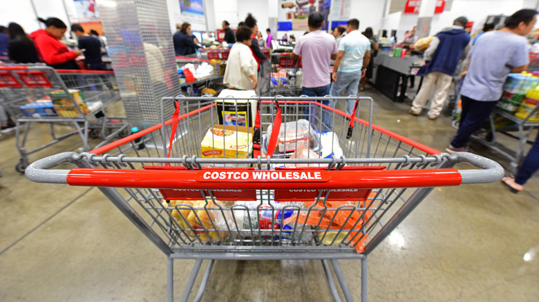 Grocery cart at Costco