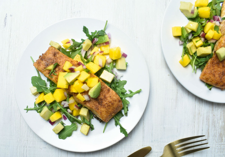 Ayesha Curry's Spiced Salmon Mango Avocado Salad 