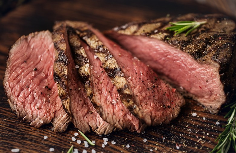 To cook a medium steak