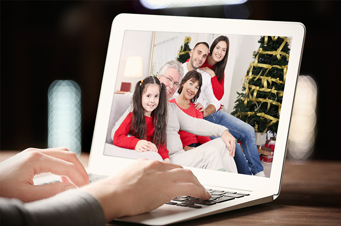 Skyping with Family