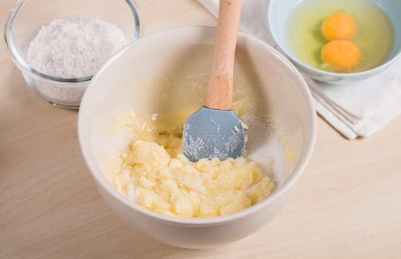 Cream the butter