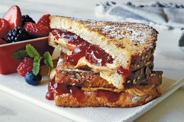 French Toast Peanut Butter and Jelly Sandwiches