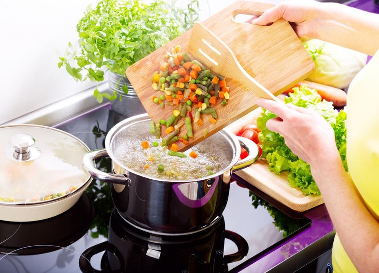 Turn old vegetables into stock