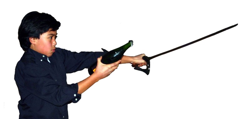 How to Open Champagne with a Sword Like a Badass