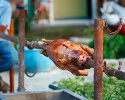 Pig on a Spit