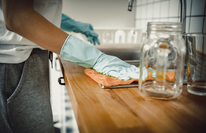 Wipe down countertops