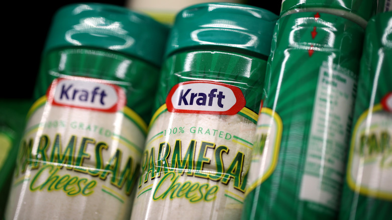 Kraft grated parmesan cheese shaker