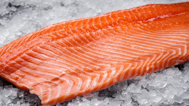 fresh salmon pink flesh 