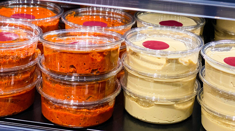 dips in case at store