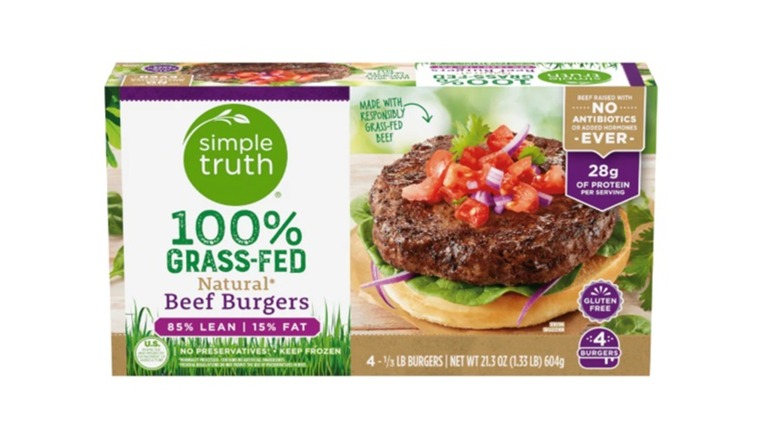 Packing for Simple Truth 100% grass-fed natural beef burgers